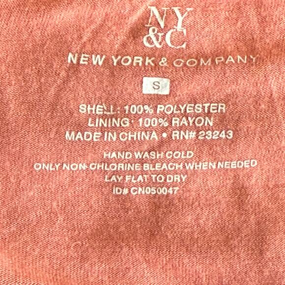 NY & Co. Sz S Pink/Rose Floral‎ Print Ruffle Front Lined Camisole PRISTINE - Picture 4 of 4